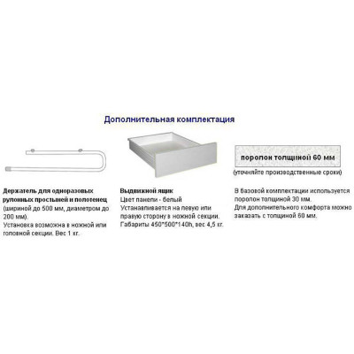 Кушетка медицинская М111-035 Кушетка медицинская М111-035